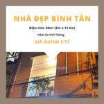 Nhà đẹp Bình Tân, 58m², 3 tầng, hẻm xe hơi thông – Giá nhỉnh 5 tỷ